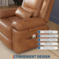 Heavy-Duty Electric Power Lift Recliner Chair with Heat & Massage, PU Leather Stand Assist Chair with Adjustable Backrest & Footrest