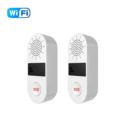 Smart SOS Panic Button – 130dB Sound & Light Alarm with WiFi App Notifications