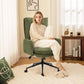 High-Back Upholstered Office Chair with Armrests, Height Adjustable Swivel Desk Chair with Wheels