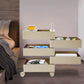 5-Tier 360° Rotating Storage Cabinet, Mobile Bedside Side Table with Multi-Level Storage for Bedroom, Sofa & Living Room