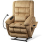 Dual Motor Power Lift Recliner Chair with Heat & Massage, Infinite Position Stand Assist Chair with USB, Cup & Phone Holders – Gray