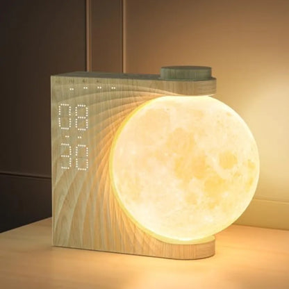 Sunrise Alarm Clock for Heavy Sleepers with Moon Night Light, 10 Light Effects, 30/60/90-Minute Timer for Bedroom