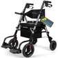 2-in-1 Lightweight Rollator Walker & Transport Chair for Seniors – Foldable, Adjustable Seat & Handles, 300 lb Capacity