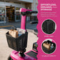 4-Wheel Electric Mobility Scooter for Seniors – Adjustable Comfort Seat, Storage Basket, Multi-Terrain Travel Scooter