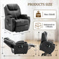 Power Lift Recliner Chair with Massage & Heat – PU Leather Lift Assist Chair for Seniors with Padded Comfort