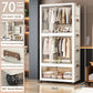 Large Foldable Storage Cabinet, Multi-Size Multifunctional Organizer with Folding Design for Bedroom, Home & Office