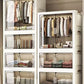 Large Foldable Storage Cabinet, Multi-Size Multifunctional Organizer with Folding Design for Bedroom, Home & Office