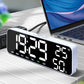 Large Display Digital Alarm Clock with Dual Alarms, Snooze, Temperature & Humidity, Week Display, 3 Brightness Levels, USB-C Powered