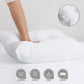 Throw Pillow Inserts, 2-Pack or 4-Pack Square Decorative Couch & Bed Cushion Inserts, 50x50cm / 55x55cm, White