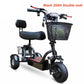 800W Foldable 3-Wheel 2-Seater Electric Mobility Scooter with Dual Baskets