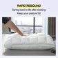 2-Pack Fluffy Bed Pillows – Soft Support Sleeping Cushions for Side & Back Sleepers, Bedroom Bedding, White