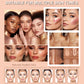 3-Piece Cream Blush, Highlighter & Contour Stick Set with Makeup Brush, Long-Lasting Face Makeup