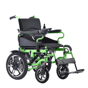 Steel Folding Electric Wheelchair with Large Wheels