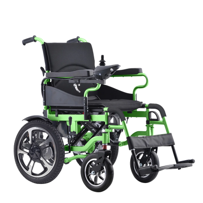 Steel Folding Electric Wheelchair with Large Wheels