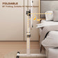 Height Adjustable Overbed Table with Wheels, Foldable Rolling Side Table & Portable Laptop Standing Desk for Home Office