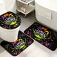 Halloween Witch Bathroom Rug Set, Non-Slip Absorbent Bath Mat with Toilet Lid Cover & U-Shaped Contour Rug, I Smell Children Print