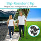Adjustable Folding Walking Cane with LED Light – Self-Standing Quad Base & Ergonomic Handle