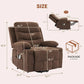 Oversized Power Lift Recliner Chair for Big & Tall Adults with Massage & Heat, Electric Stand Assist, USB Charging & Dual Cup Holders