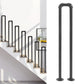 Matte Black U-Shaped Stair Handrail – Non-Slip Safety Support Railing, 33.5" Height, 110 lbs Capacity