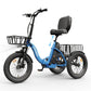 1200W Folding Electric Tricycle for Adults, 748.8Wh Removable Battery, 18"×3" Fat Tires, Step-Through, Up to 60-Mile Range