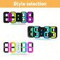 9.7-Inch RGB LED Digital Wall & Desk Clock with Large Display, Neon Gaming Design, Dimmable Brightness – Black