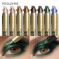 8-Piece Dual-Ended Metallic Eyeshadow Stick Set, Waterproof Blendable Eye Makeup and Highlighter Pencils