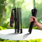 Ultra-Light Carbon Fiber Foldable Trekking Poles – 5-Section Hiking Sticks with EVA Grip, 2-Pack