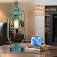 Farmhouse Table Lamps Set of 2 with USB Ports, Industrial Bedside Lamps for Bedroom Nightstands and Living Room End Tables