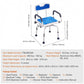 360° Swivel Shower Stool with Padded Seat & Foldable Arms – Height Adjustable Aluminum Bath Chair, 400 lb Capacity