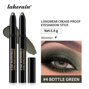 Cream Eyeshadow Stick, Matte and Shimmer Shades, Waterproof Smudge-Resistant Eye Makeup Pencil, 8 Colors Available