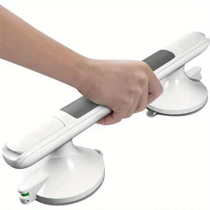 12" Suction Cup Shower Grab Bars 2-Pack – No-Drill Bathroom Safety Handles for Bathtub, Shower & Toilet