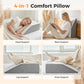 7-Inch Foam Bed Wedge Pillow for Sleeping, Neck & Back Support, Ventilated Cooling Standard Size Pillow