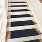 Non-Slip Carpet Stair Treads, 30 x 9.5 Inch Self-Adhesive Washable Indoor Stair Mats for Wooden Steps, Multiple Pack Sizes