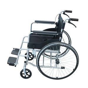 Durable Folding Manual Steel Wheelchair