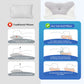 King Size Ergonomic Memory Foam Pillow with Cooling Pillowcase, Contoured Neck & Shoulder Support for Back, Side & Stomach Sleepers