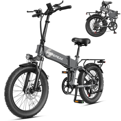 Z20 Folding Electric Bike for Adults – 1200W Peak Motor, 48V 12Ah Removable Battery, 20" Fat Tires, 28 MPH
