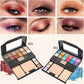 19-Shade All-in-One Makeup Palette with 12 Eyeshadows, Classic Smoky Tones, Highly Pigmented & Blendable, 9918