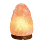 Natural Himalayan Pink Salt Lamp with Wooden Base and On/Off Cord, Hand-Carved for Home and Office