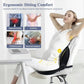 L-Shaped Memory Foam Seat Cushion with Lumbar & Tailbone Support, Adjustable Strap for Office Chair, Car & Truck