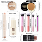9-Piece Face Makeup Set with Blush and Contour Sticks, Bronzer, Concealer Palette and Makeup Brushes