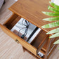 2/3-Tier Bamboo Bedside Nightstand with Drawer, Multifunctional Side Table & Storage Shelf for Bedroom, Sofa & Home