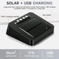 Solar Powered Car Digital Clock with Anti-Drowsiness Driving Reminder, Thermometer, LED Night Light, 6 Alarm Modes & USB Charging