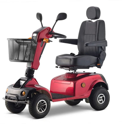 Heavy-Duty 4-Wheel Electric Mobility Scooter – 800W Motor, 330 lb Capacity & Luxury High-Back Seat