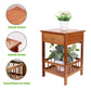2/3-Tier Bamboo Bedside Nightstand with Drawer, Multifunctional Side Table & Storage Shelf for Bedroom, Sofa & Home