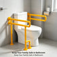 Heavy-Duty Bathroom Grab Bar – Non-Slip Nylon & Stainless Steel Safety Rail with Fluorescent Ring, 661 lb Capacity