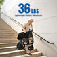 36lbs Ultralight Foldable Electric Wheelchair with 15 Mile Range