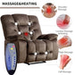 Oversized Power Recliner Chair with Massage & Heat, 41-Inch Wide Electric Reclining Chair with USB Port & Breathable Fabric