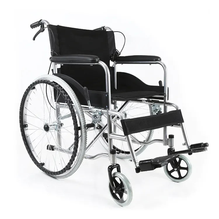 Durable Folding Manual Steel Wheelchair