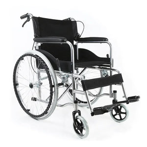 Durable Folding Manual Steel Wheelchair