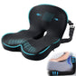 L-Shaped Memory Foam Seat Cushion with Lumbar & Tailbone Support, Adjustable Strap for Office Chair, Car & Truck